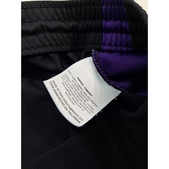 Nike Men's XL Elite THERMA-FIT Basketball Training Gym Pants Black Purple - Picture 8 of 12